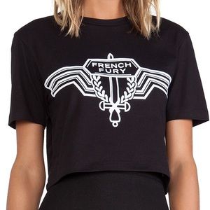Etre Cecile “French Fury” boxy crop top